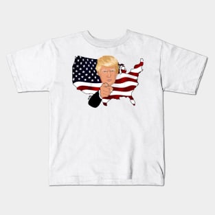 Trump Supporter T-Shirt/Red, White, Blue Merchandise/American Flag Apparel/2024 Campaign Merch/Make America Great Again Kids T-Shirt